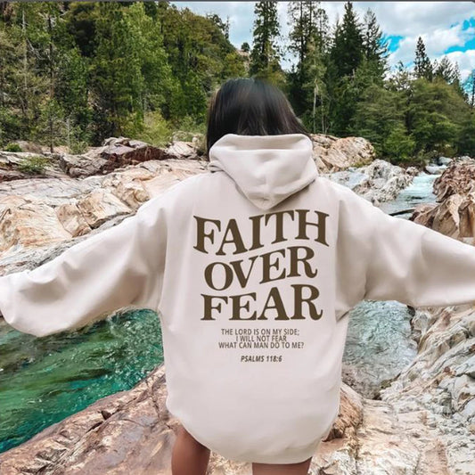 Faith Over Fear Christian Unisex Hoodie