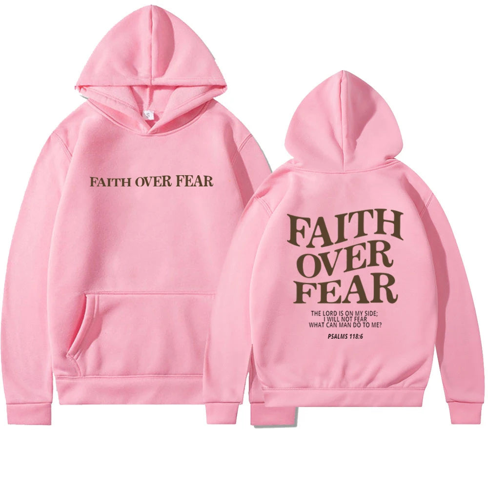 Faith Over Fear Christian Unisex Hoodie