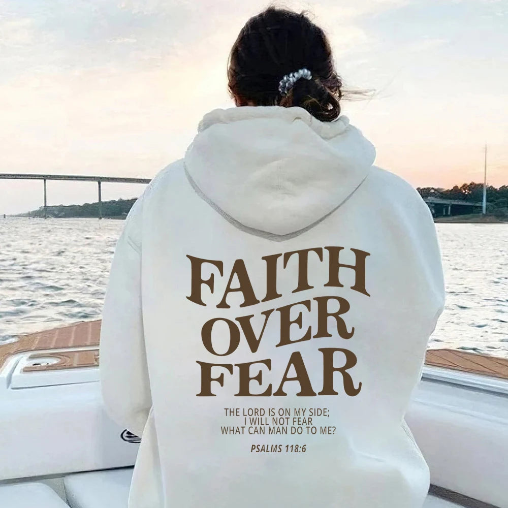 Faith Over Fear Christian Unisex Hoodie